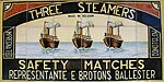Safety Match adverisement in a tiled seat